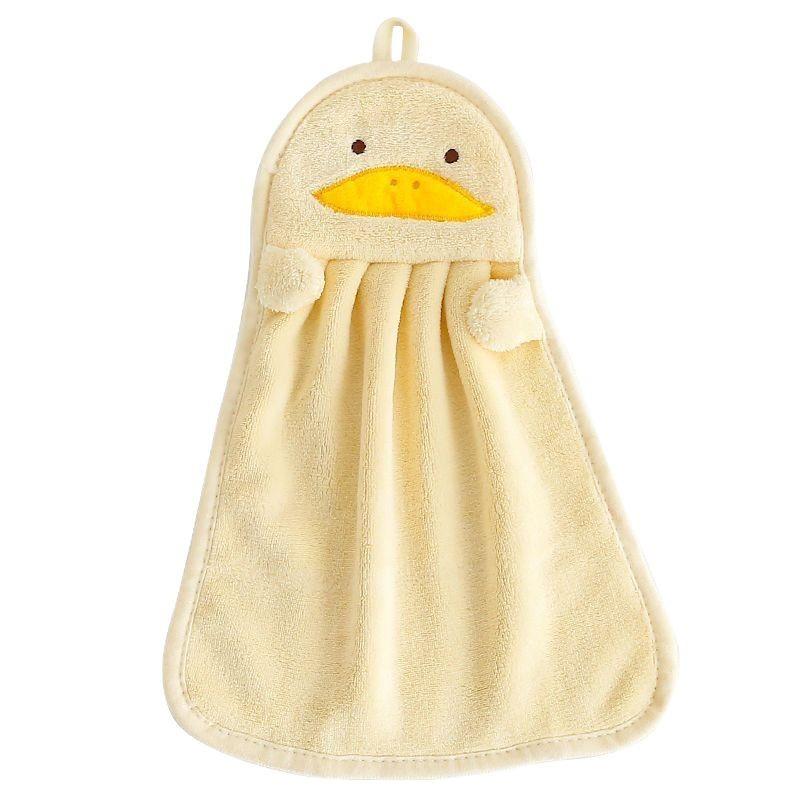 タオル 子供用 ミニタオル ハンギングタオル 吸水 速乾 マイクロファイバー かわいい アヒル ペンギン