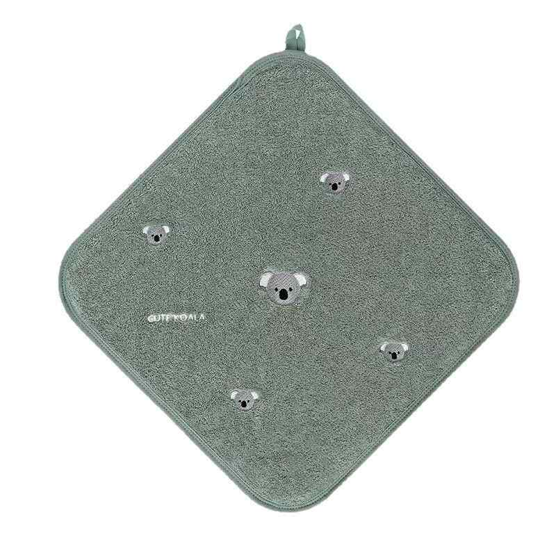 ハンカチ キッズ 子供用 超吸水 マイクロファイバー ミニタオル ループ付き コアラ イチゴ ゾウ アヒル ふわふわ 柔らかい