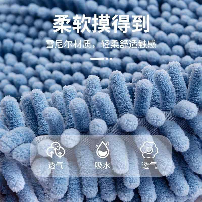 タオル キッズ ベビー シェニール 織 吸水 速乾 厚手 ハンドタオル ループ付き バースデー ギフト アニマル モチーフ クマ イチゴ グレー ブルー ピンク パープル