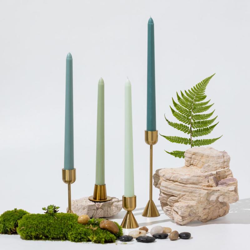 キャンドル 円柱型 結婚式 宴会用 アロマ 無煙 長い キャンドル パステルカラー ピンク系 パープル系 ..