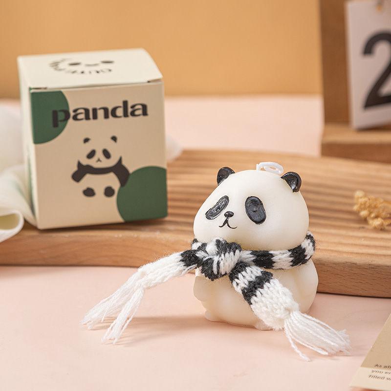香薫キャンドル パンダ ぬいぐるみ かわいい インテリア雑貨 スカーフ付き パンダ アロマ ギフト 女性向け 贈り物