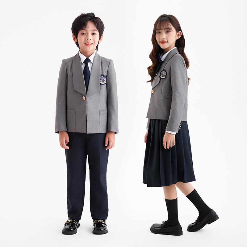 子供用スクールウェア 春秋 子供服 女の子 長袖 ジャケット &amp; パンツ セット 小学生 中学生 制服 ..