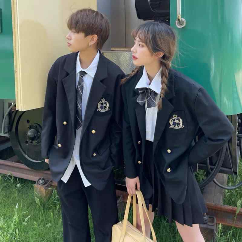 制服 レディース スカートスーツ ブラウス パンツスーツ セットアップ 長袖 ポリエステル 学院風 清潔感 かわいい 白シャツ 黒パンツ 黒スカート S M L XL 2XL 3XL 4XL