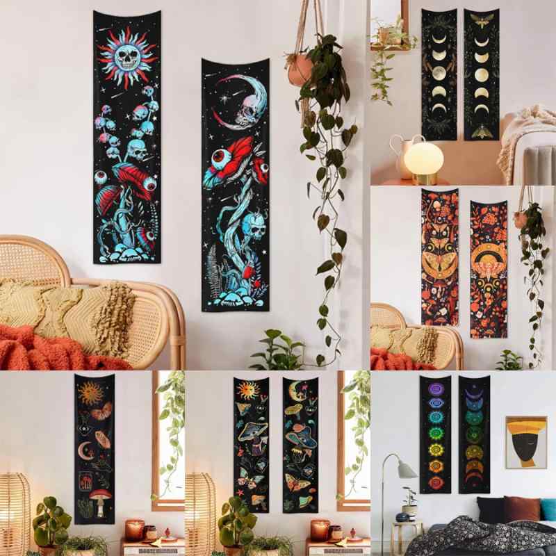 タペストリー ボヘミアン 太陽 花柄 マンダラ 花柄 キノコ 幾何学模様 エスニック アート 壁掛け インテリア リビング 寝室