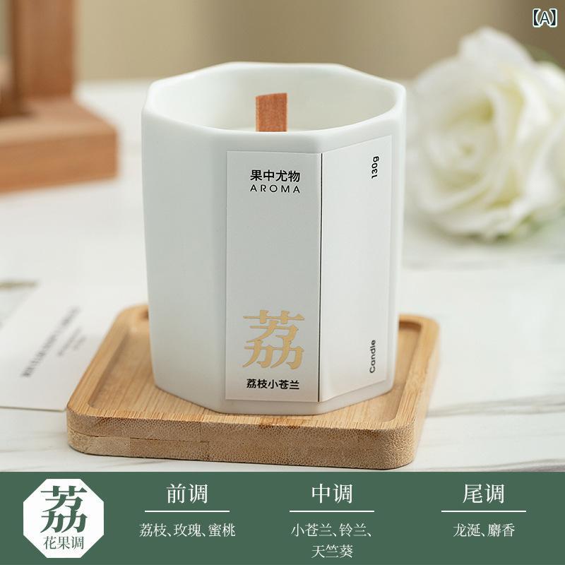 アロマキャンドル インテリア 六角形 桂花 荔枝 ジャスミン ラベンダー 竹 梅水煎茶 昆仑煮雪 空気清浄..