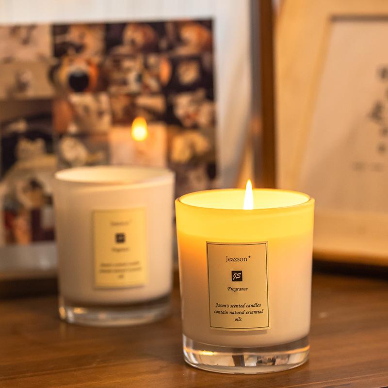 アロマキャンドル 高級感 室内用 芳香剤 イギリス梨とフリージア 白桃烏龍 ベルガモット ウッドセージ ..