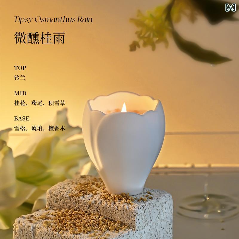 アロマキャンドル 室内用 微醺桂雨 玉蘭 浮生ライチ 廟宇檀香 カシミヤバニラ 雪落寒梅 香水 おしゃれ ..