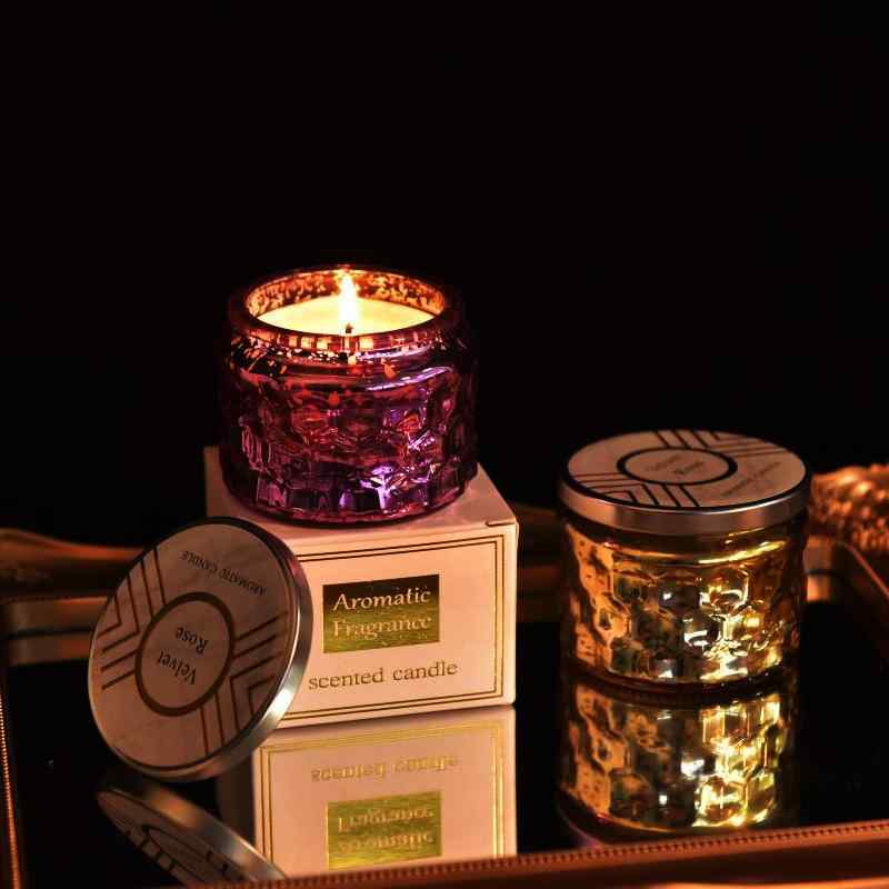 アロマキャンドル 星空 浮き彫り カップ型 アロマワックス 結婚式 誕生日 ギフト 英国梨 フリージア ブルーベル ローズ サンダルウッド ラベンダー ライチ ティー 部屋 玄関 リビング 寝室 香り リラックス