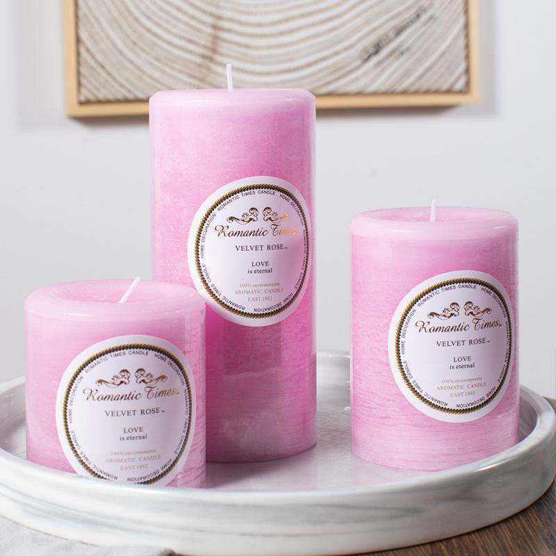 アロマキャンドル 天然植物精油 消臭 円柱 香水 結婚式 香草ウィスキー 水薄荷竹 熱帯雨林 野いちじく..