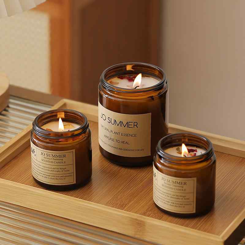 アロマキャンドル インテリア 癒やし 香り 植物ワックス 円柱形 白茉莉と薄荷 ボビーの鲜花店 バルト海の琥珀 ブルーベル ライチティー フレッシュシトラス 楽園のクチナシ チュベローズ シャングリラ ラベンダー 英国梨とフリージア サンティアゴブラック