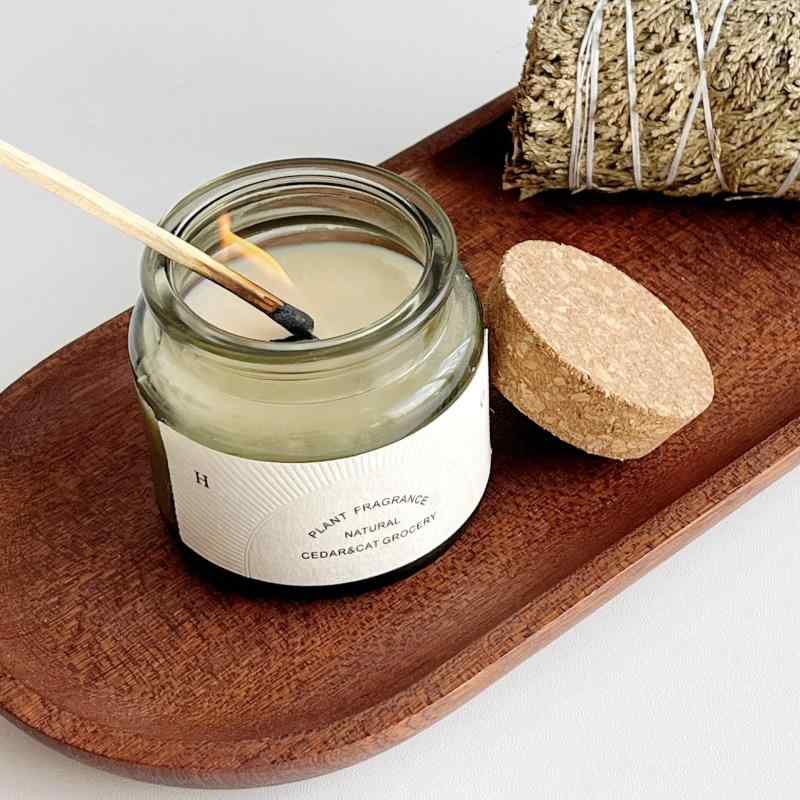 アロマキャンドル 桂花龍井 白茶清歓 梅子煎茶 庭前梔子 烏木檀香 茶香 木質 香り 高級感 癒やし リラ..