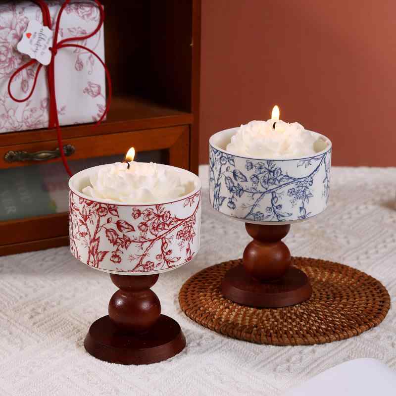 アロマキャンドル インテリア 雑貨 おしゃれ 大豆ワックス 円柱形 陶器 香り 沉香乌木 スパイス 鼠尾草..