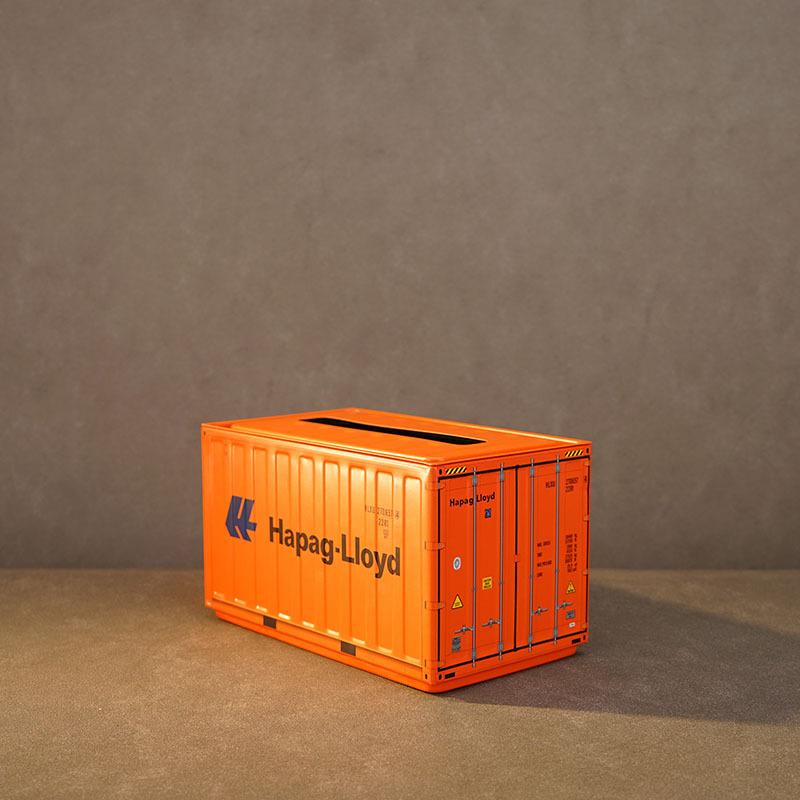 ティッシュボックス インテリア雑貨 コンテナ型 ティッシュケース 鉄製 卓上 工業風 馬口鉄 リビング ..