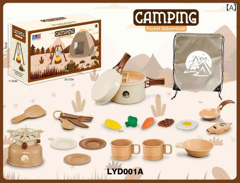 おもちゃ テント 子供用 室内 屋外 キャンプ ごっこ遊び ピクニック 食器 防湿マット 2