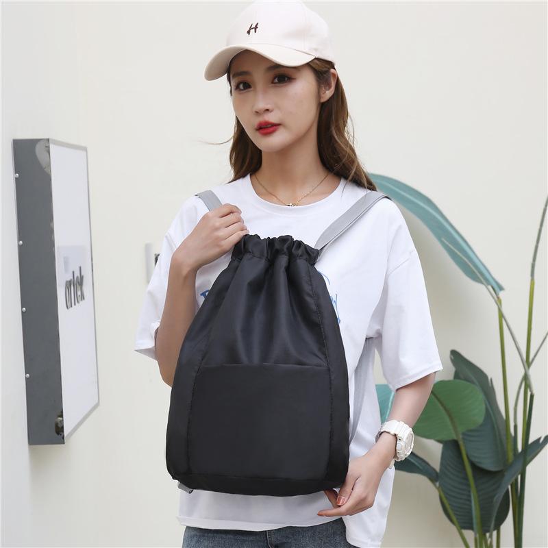 スポーツバックパック 超軽量 巾着袋型 ジムバッグ 旅行 運動 遠足 登山 ランドリーバッグ エコバッグ ..