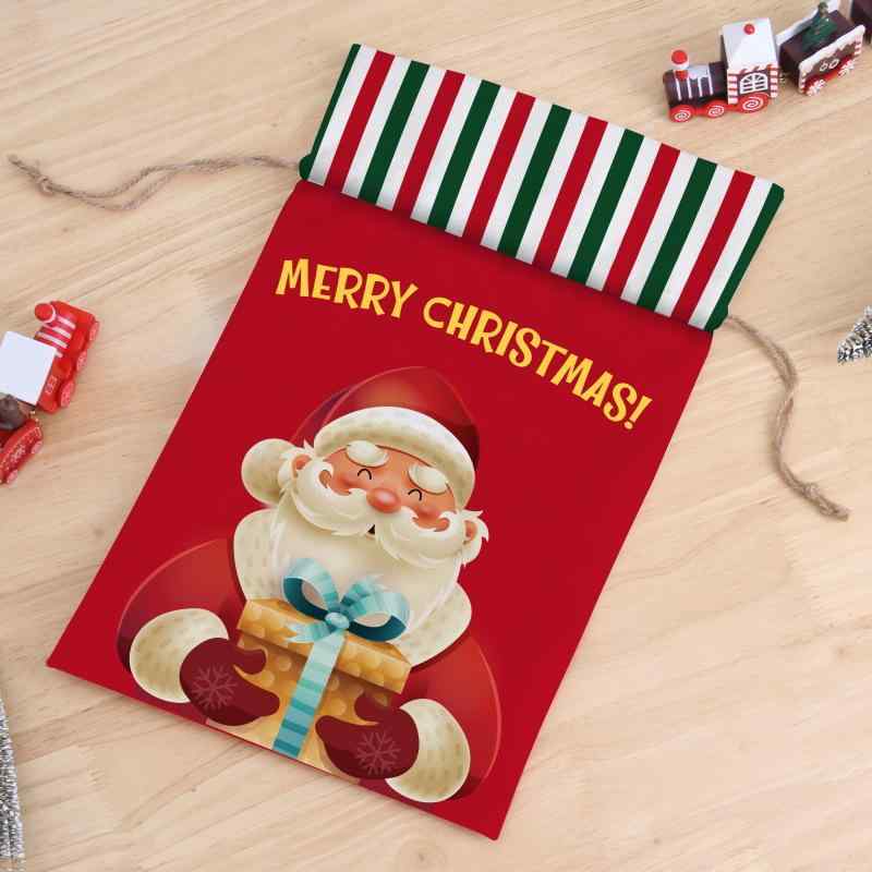 クリスマス 子供 ギフト袋 巾着袋 キャンディ袋 聖誕老人 トナカイ 雪だるま