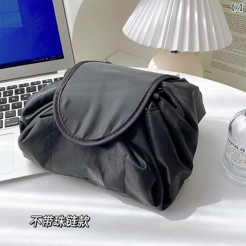 化粧ポーチ レディース 大容量 PUレザー 旅行用 メイクポーチ 巾着型 軽量 整理収納 かわいい おしゃれ 高見え 普段使い