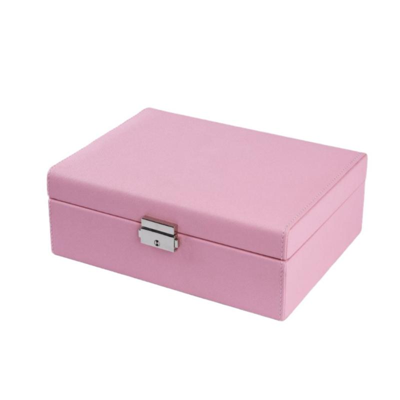 アクセサリーケース レディース ピアス イヤリング ブレスレット 指輪 ネックレス ヘアアクセサリー ジュエリー 収納 ケース レザー アイボリー 浅ブルー ピンク