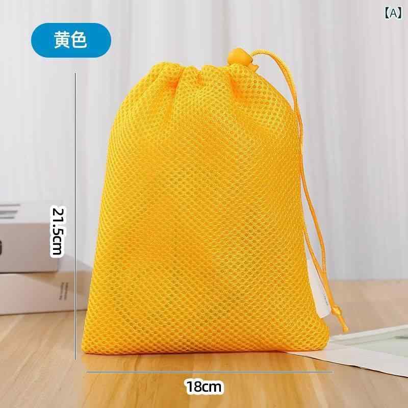 子供用収納袋 防水 巾着袋 オックスフォード生地 着替え袋 靴袋 インナーバッグ