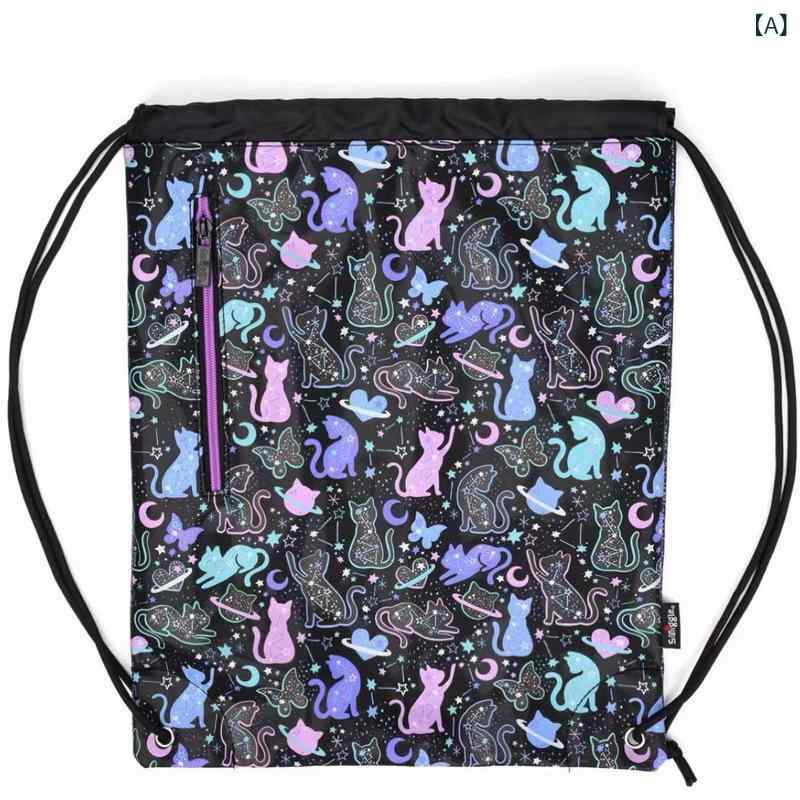 キッズ リュックサック ナップサック 大容量 巾着袋 小学生 高学年 男の子 女の子 子供用 かわいい 海馬 スポーツ 部活 2