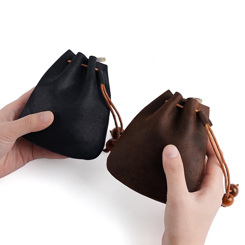 財布 小銭入れ メンズ レディース 本革 ミニ財布 コインケース 巾着 レザー コンパクト 褶皱 おしゃれ ..