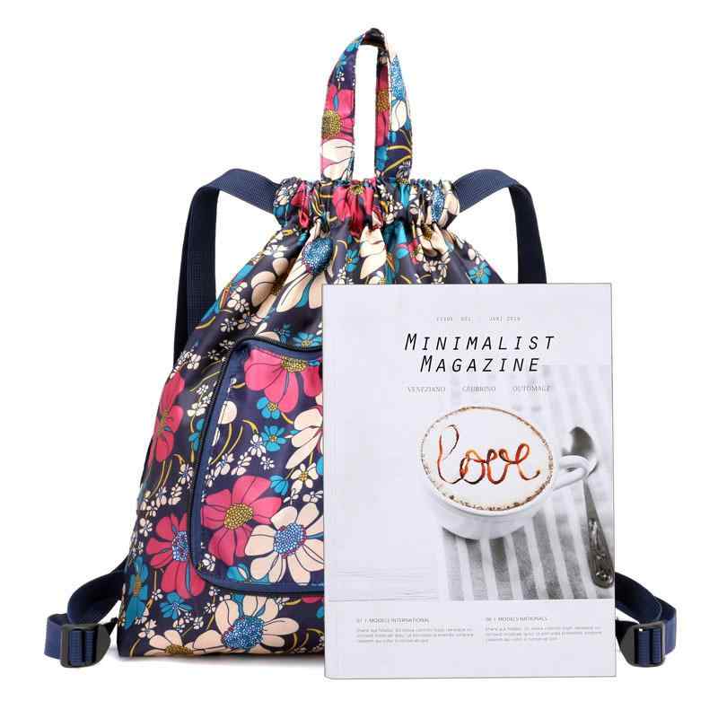 リュック レディース 女性用 巾着袋 防水 折りたたみ ランドリーバッグ スポーツバッグ ジムバッグ 旅..