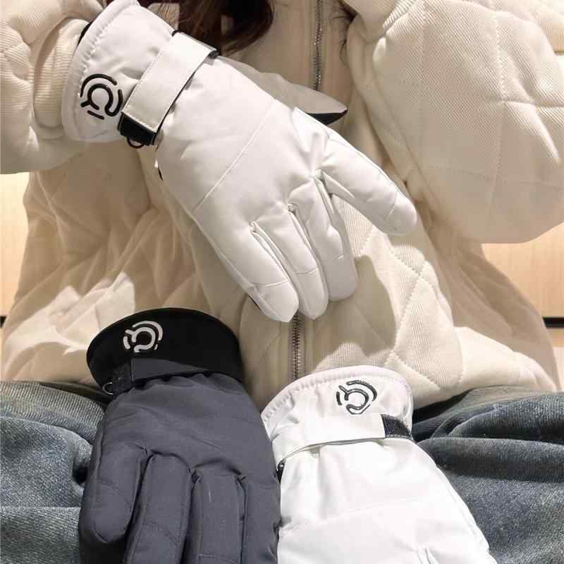 手袋 男性用 防寒 グローブ スマホ対応 PU レザー 厚手 裏起毛 白 黒 灰色 滑り止め 秋冬