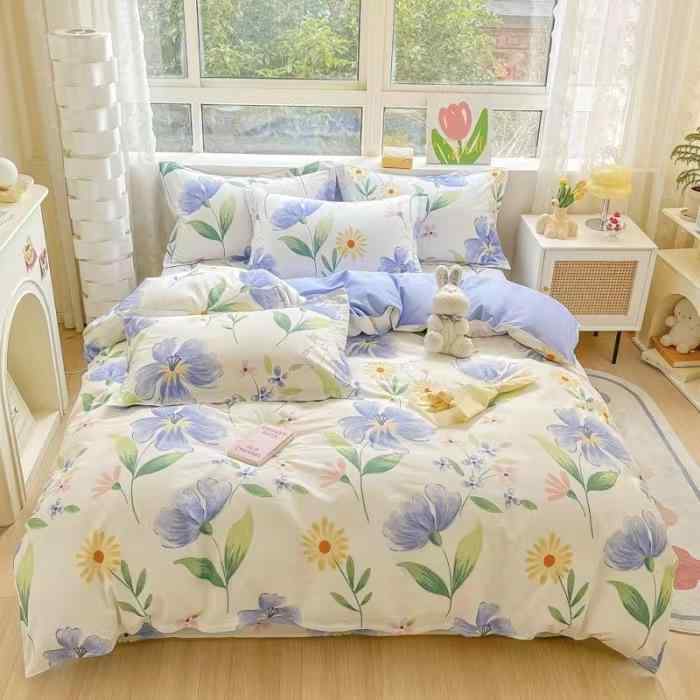 布団カバー 綿100% シングル セミダブル ダブル 春秋 学生寮 寝具 ストライプ 幾何学模様 千鳥格子 花柄 模様 印花 磨毛