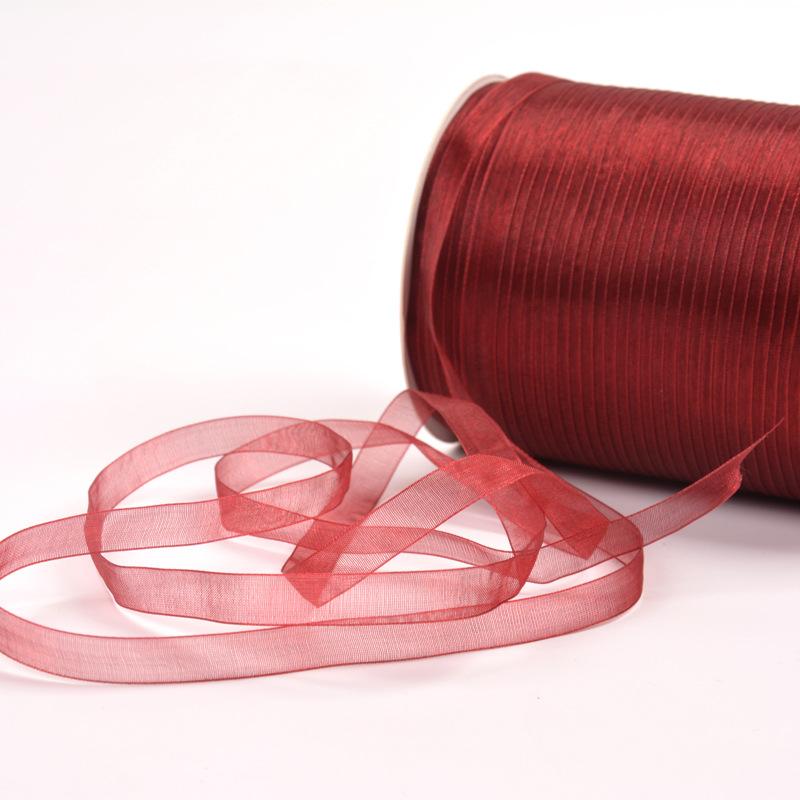 麦わら帽子 レディース 帽子用レース 手芸 DIY 織り 春夏 リボン 包装用 チュール ポリエステル 赤 ワ..