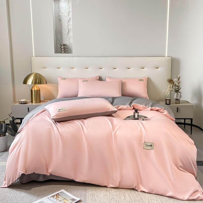 寝具 四点セット ベッドシーツ 掛け布団カバー 60番手 天丝 接触冷感 吸湿 1.5m 1.8m ベッド用 エイリ..