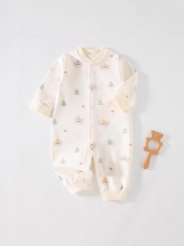 ベビー服 ロンパース 新生児 男の子 女の子 長袖 綿100% 春秋 百搭 かわいい クマ 小象 小犬 ネコ ダイ..