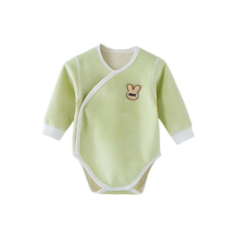 ベビー服 ロンパース コーデュロイ 長袖 裏起毛 春秋冬 乳幼児 男女兼用 運動着 かわいい ピンク ブル..