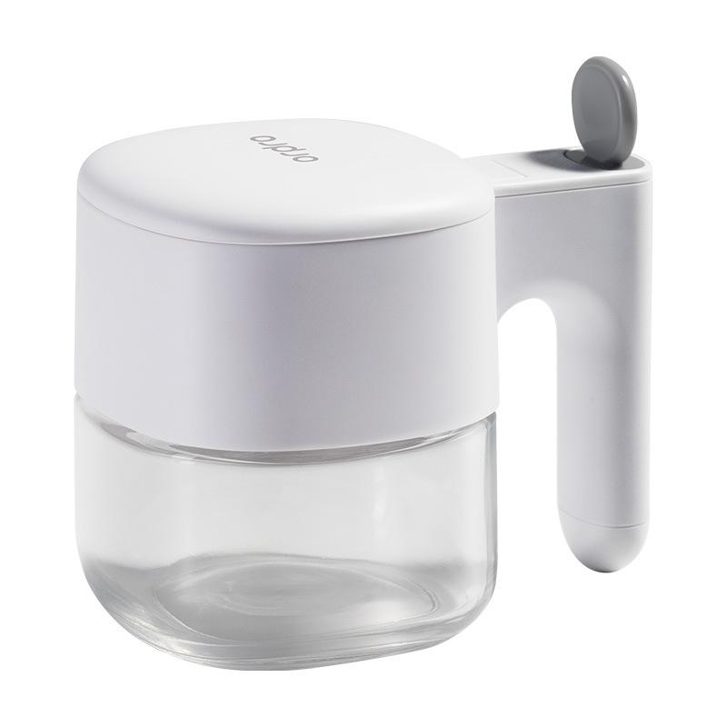 調味料入れ 調味料ポット スパイスボトル 塩 コショウ 砂糖 容器 ストッカー トレイ付き ガラス製 キッ..