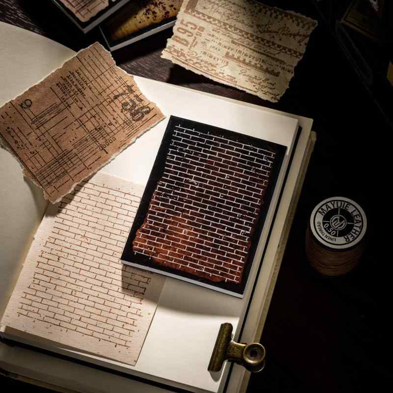 スタンプ スポンジ ゴム印 跡 シリーズ レトロ 手帳 DIY デコレーション コラージュ 下地 素材 斑模様 ..