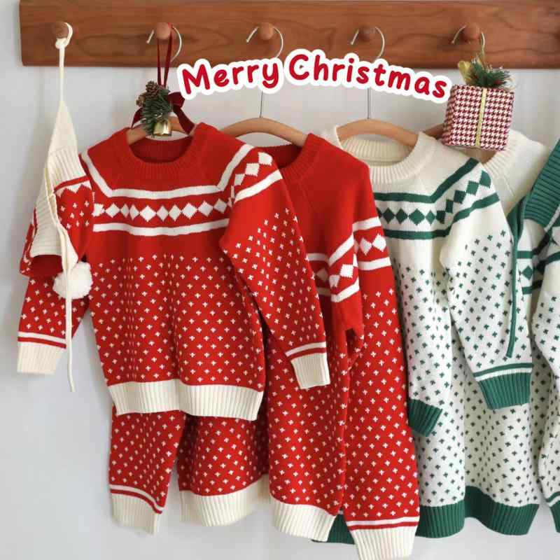 ニット 子供服 クリスマス 親子 ペアルック セーター 冬 男の子 女の子 綿 100% ニット トップス ベビ..