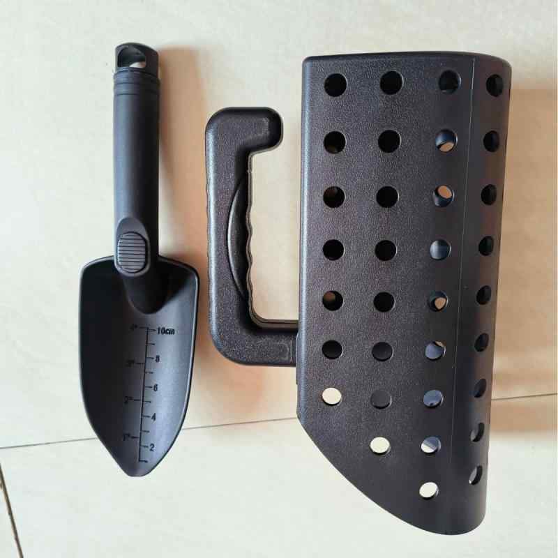 ビーチスクープ 砂ふるい 砂シャベル 砂場遊び 金属探知機 宝探し ツール プラスチック製 ブラック 25c..