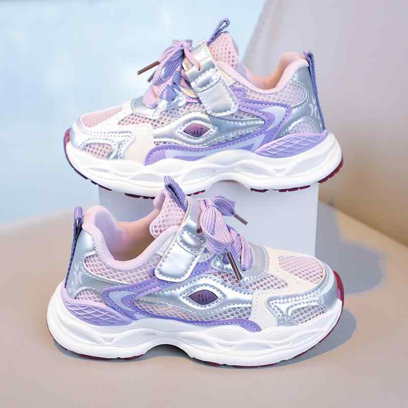 キッズ スニーカー 子供 男女兼用 スポーツシューズ メッシュ 通気性 運動靴 小学生 6歳 7歳 8歳 9歳 1..