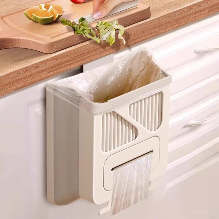 ゴミ箱 レディース 折りたたみ式 大口径 壁掛け ダストボックス キャビネット ドア 吊り下げ キッチン ..