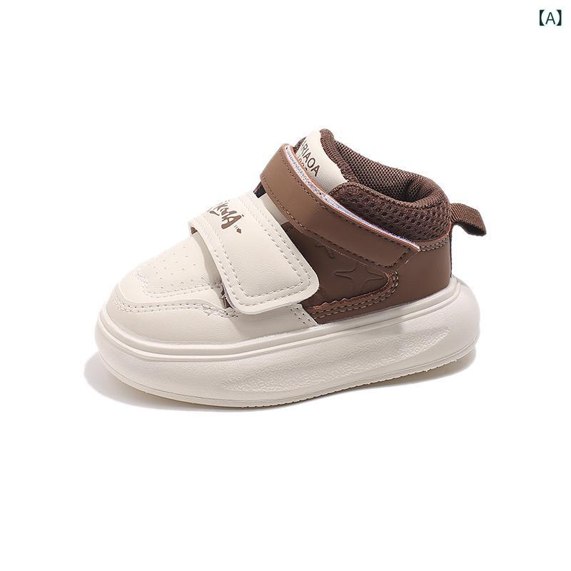 靴 キッズシューズ ベビーシューズ 運動靴 男の子 女の子 幼児 子供靴 柔らかい靴底 歩きやすい 春秋 黒 ピンク系 カーキ