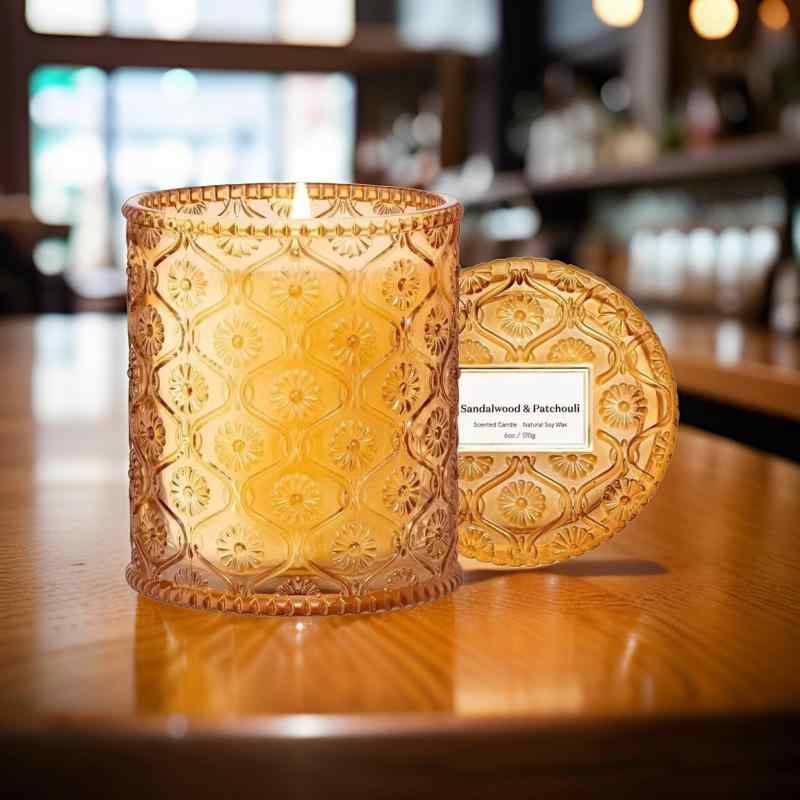 アロマキャンドル 大豆ワックス ホームデコレーション ガラスカップ 蓋付き ギフト パーティー クリスマス バレンタイン 誕生日 母の日 父の日