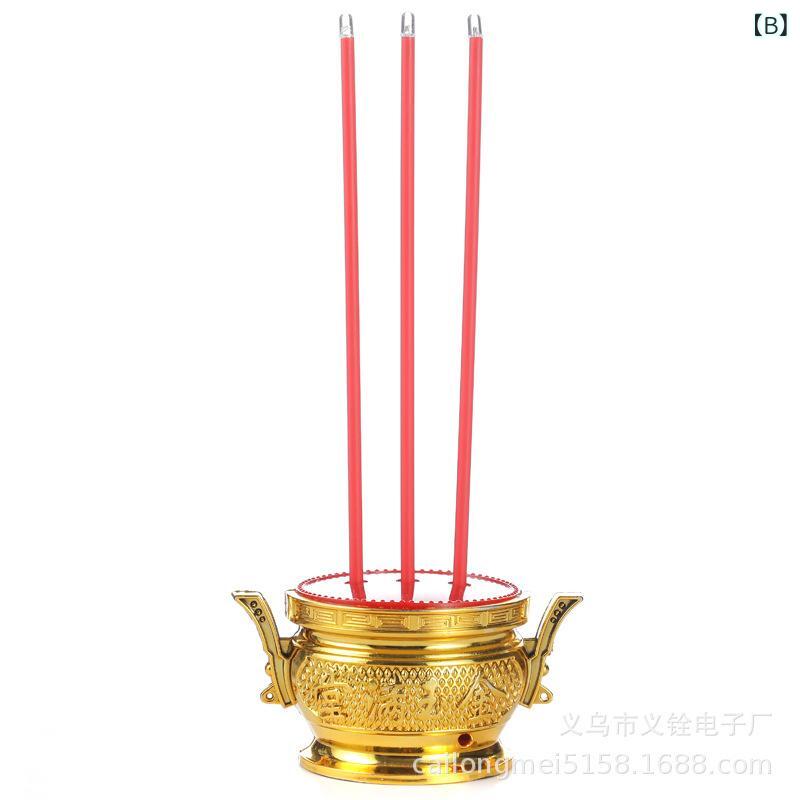 仏具 LED電子ろうそく 電子香炉 電池式/AC電源式 2way 蝋燭 祭壇 墓参り 仏壇用 燭台 法事 法要 追善供..