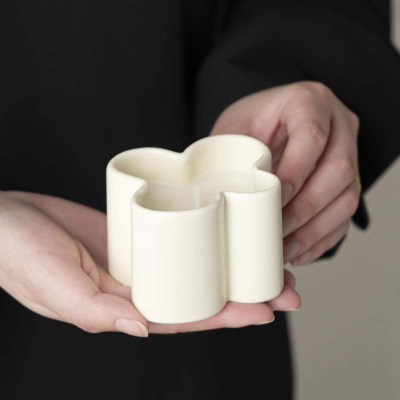 キャンドル 陶器 アロマキャンドル グラス 手作り ろうそく立て 蝋燭 容器 カップ ホルダー 雑貨 飾り 母の日 クリスマス バレンタイン 誕生日 結婚式 記...