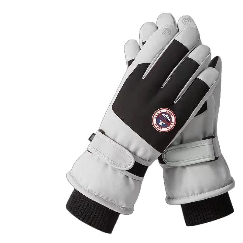 手袋 男性用 秋冬 加绒 スマートフォン対応 防風 防寒 防雪 スキー グローブ アウトドア スポーツ 普段..