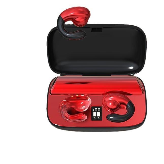 イヤホン レディース スポーツ用 高音質 ワイヤレス Bluetooth 耳クリップ式 防水 ノイズキャンセリング 長時間再生 骨伝導 ランニング ジョギング ...