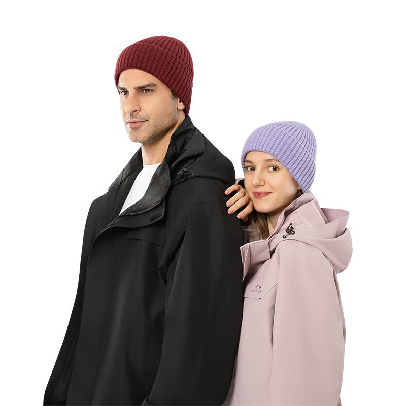 ニット帽 男女兼用 ラビットウール 大つば ビーニー 秋冬 防寒 暖かい 毛糸 帽子 アウトドア スキー 宝..