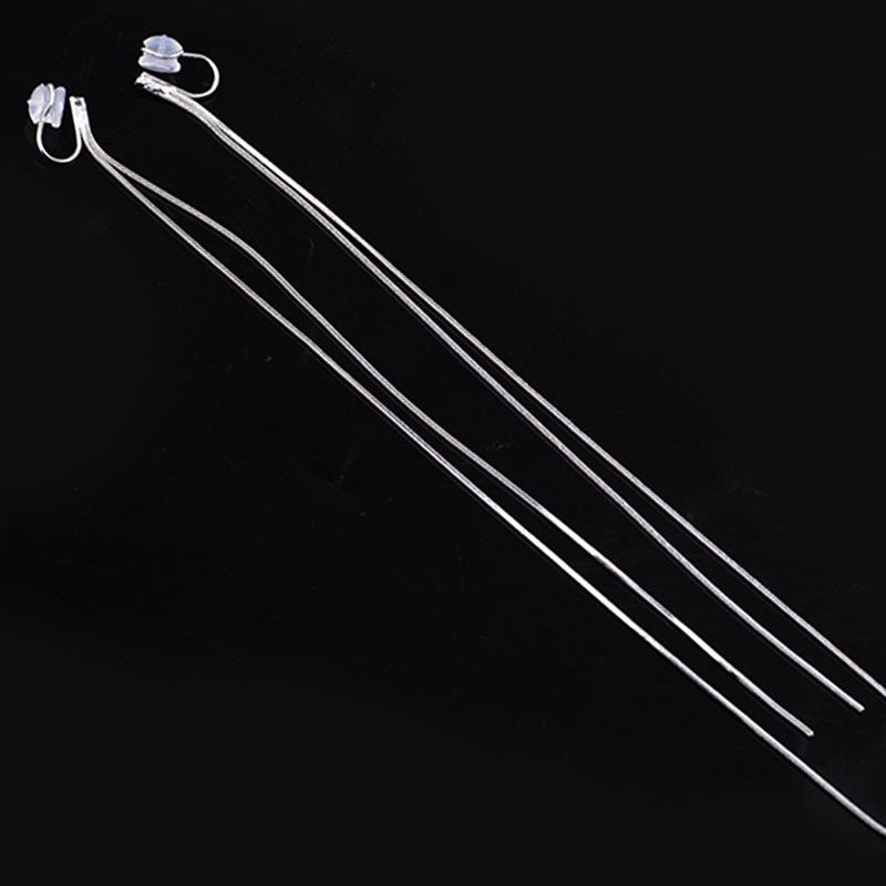 イヤリング レディース シルバー 有耳洞 無耳洞 蚊取り線香型 イヤーカフ 電気メッキ加工 ゆれる 長い ..