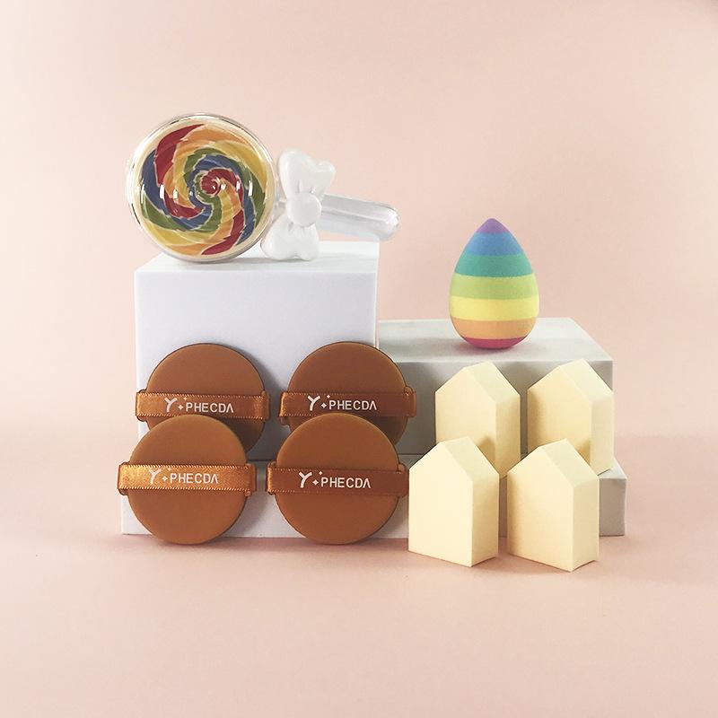 メイクアップ スポンジ ハロウィン 南瓜 超ソフト クリスタル ベルベット パウダー パフ 北斗七星 ...