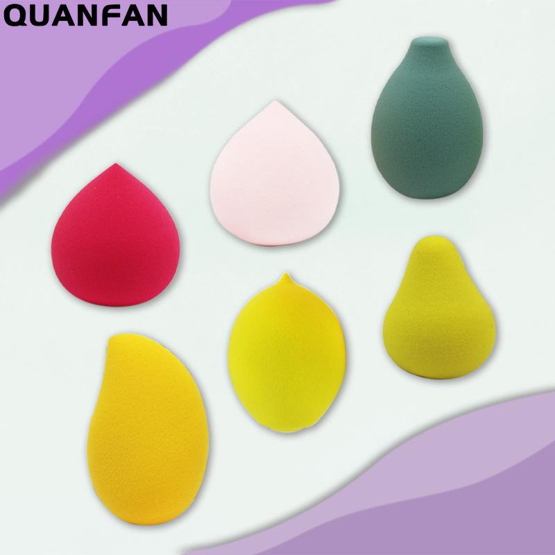 メイクアップパフ レディース 3枚セット 芒果 水蜜桃 草莓 アボカド 亲水性ポリウレタン製 弾力性 柔ら..