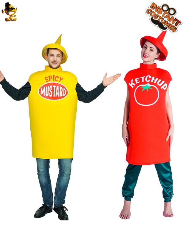 コスプレ衣装 ハロウィン トマト ケチャップ おもしろ 仮装 舞台衣装 男女兼用 ポリエステル 悪ふ ...