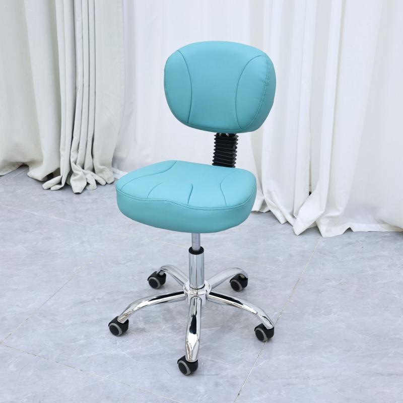 美容椅子 美容院 スツール キャスター 昇降 回転 カットチェア ネイル サロン カフェ コーヒー色 天藍..
